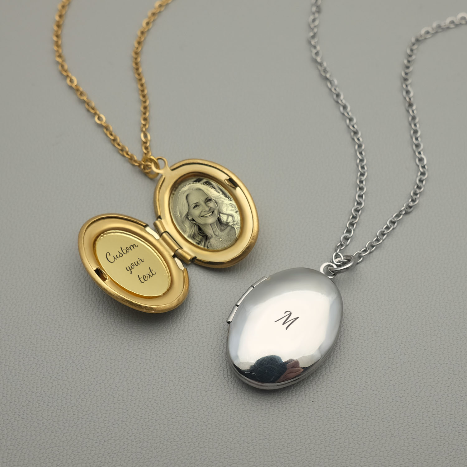 Making Custom Jewelry - Personalisierte Medaillon-Halskette, individuelle Foto-Halskette, gravierte Foto-Medaillons