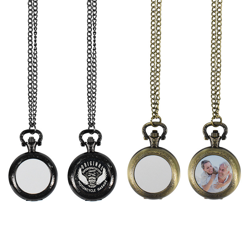 Making Custom Jewelry - Maßgefertigte Vintage Metall-Taschenuhr Anhänger-Halskette Klassische Uhren-Halskette