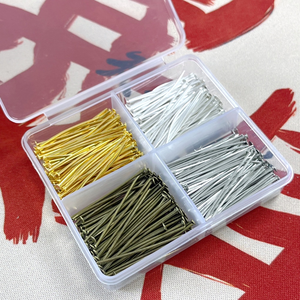 Head Pin Assorted - 400 Stück Gemischtes Kopfnadel-Set in Verschiedenen