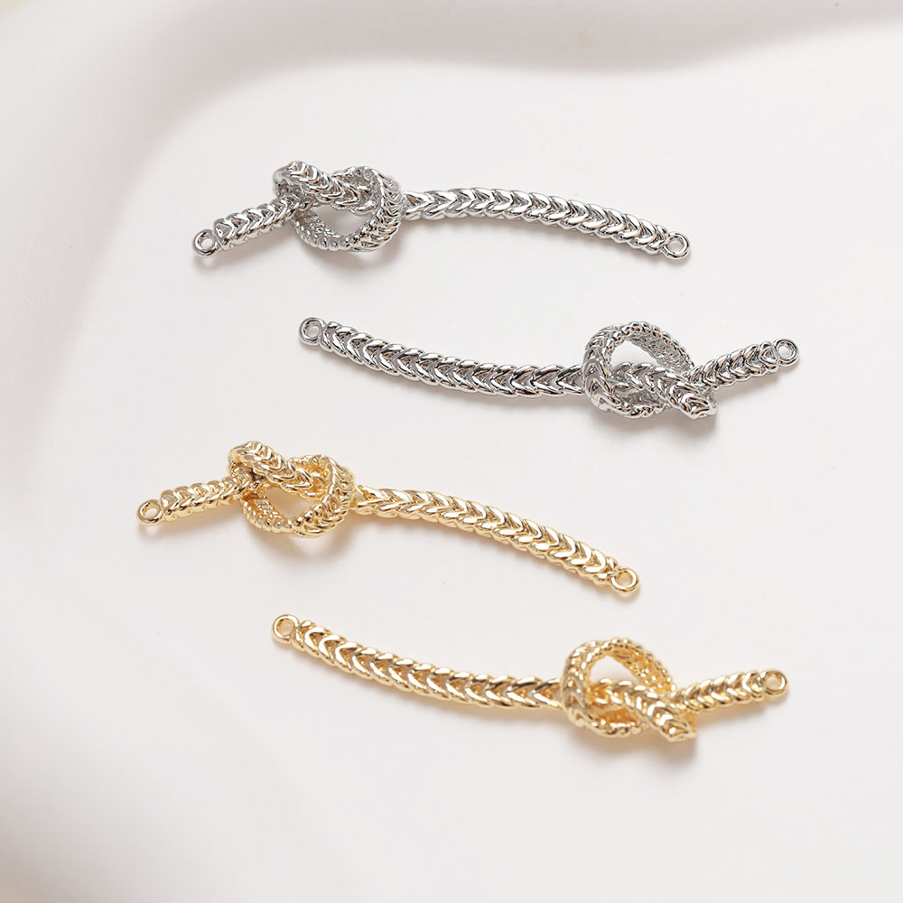 Jewelry Making Knots - 2PCS Knoten Form Anschlüsse Charms für