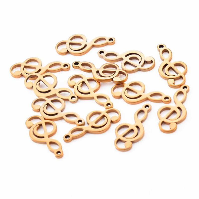 Jewelry Making Notes - 10 stücke Charms Musical Note Edelstahl