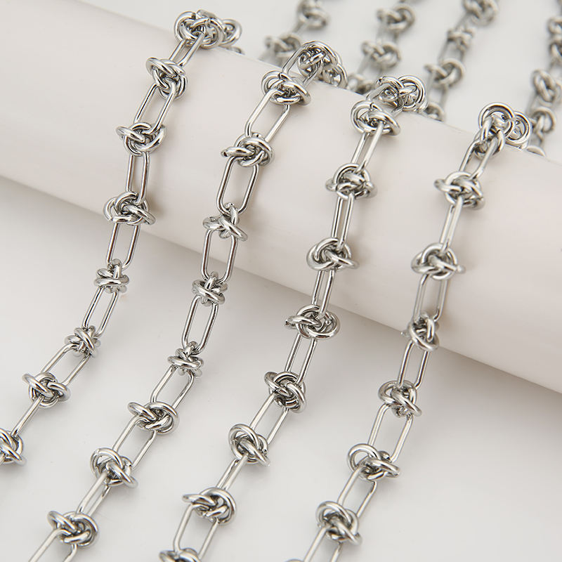 Jewelry Making Knots - 1 Meter große Edelstahl-Krawatte mit Knoten,