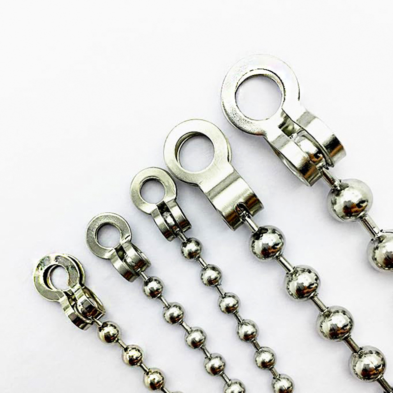 Jewelry Making Class - 30 Stück Edelstahl-Kugelketten-Verbindungsverschlüsse, passend für 2,0/2,4/3,2/4/5/6/8