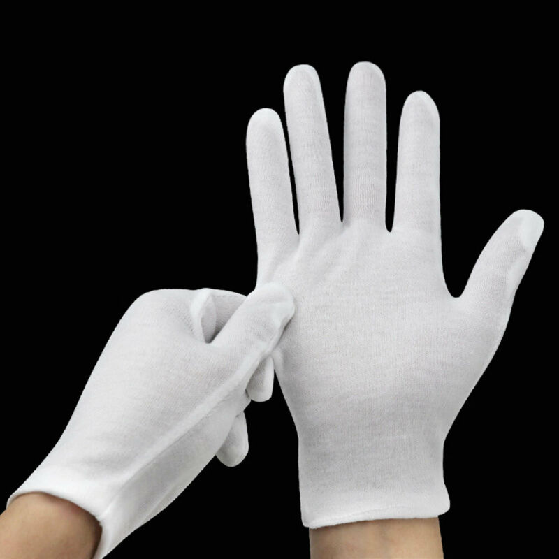 Jewelry Making Gloves - 24 Stück weiße Handschuhe, 12 Paar