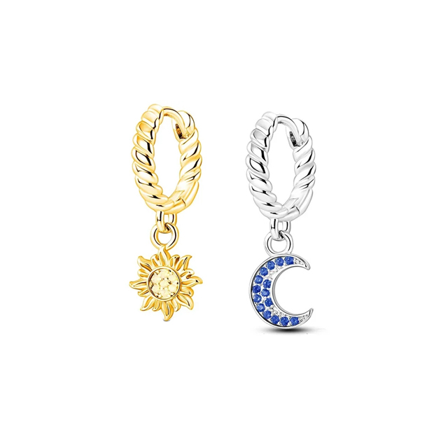 Doppel Hoop Bogen Sonne Mond F – Jewelry Making Knots Bewertung und Preis