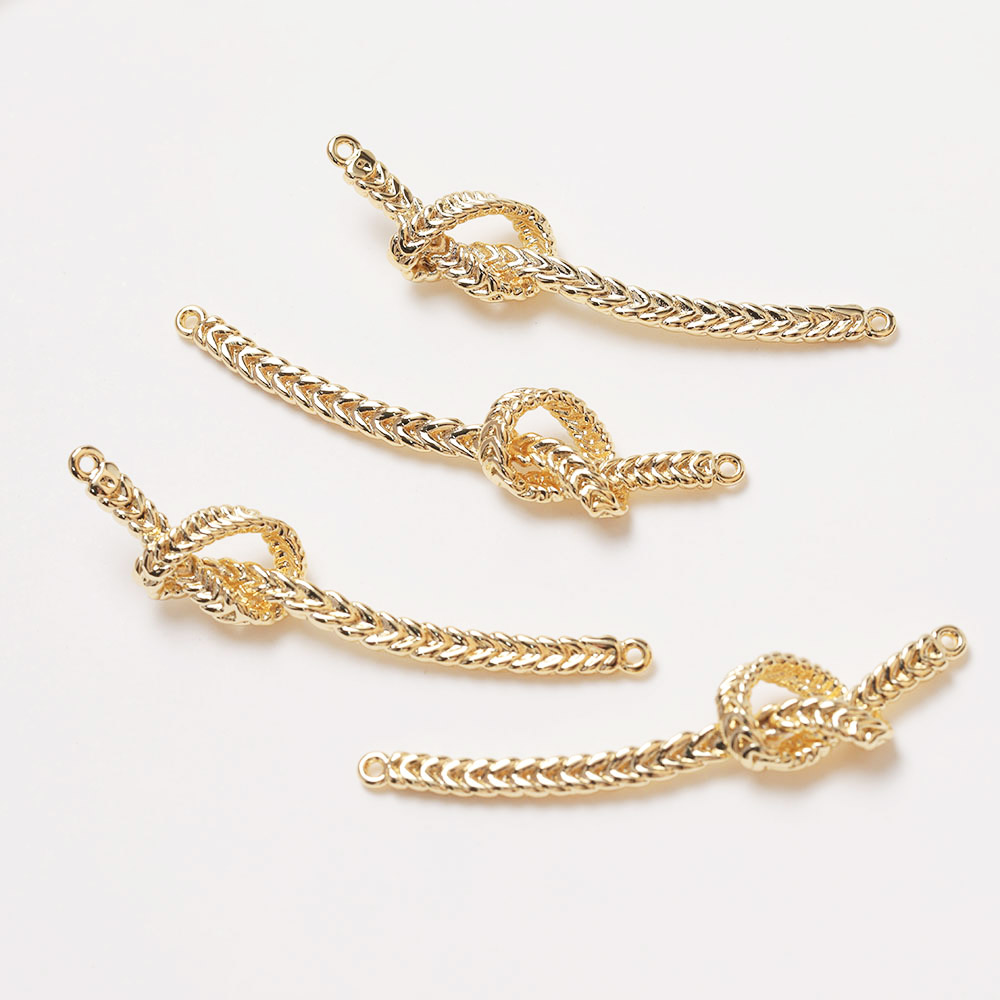 2PCS Knoten Form Anschlüsse Ch – Jewelry Making Knots Bewertung und Preis