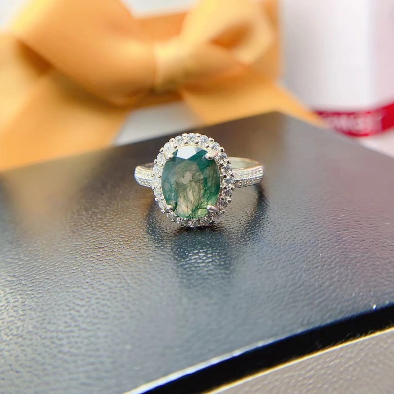 Natürlicher Moos Achat Ring Ve – Jewelry Making University Bewertung und Preis
