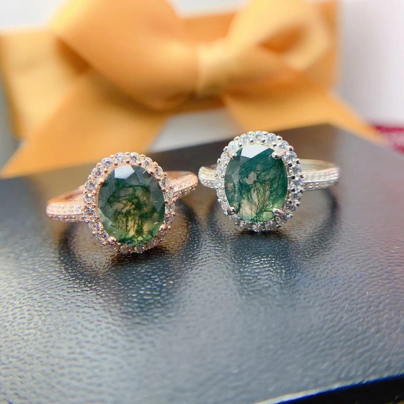 Natürlicher Moos Achat Ring Ve – Jewelry Making University Bewertung und Preis