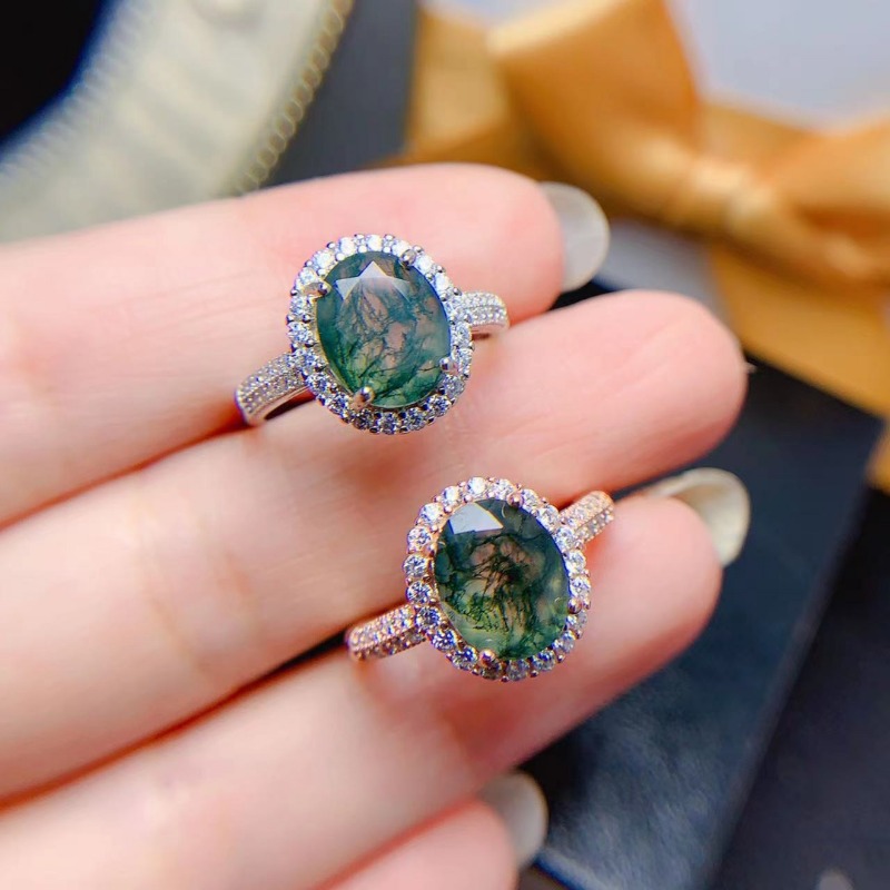 Natürlicher Moos Achat Ring Ve – Jewelry Making University Bewertung und Preis