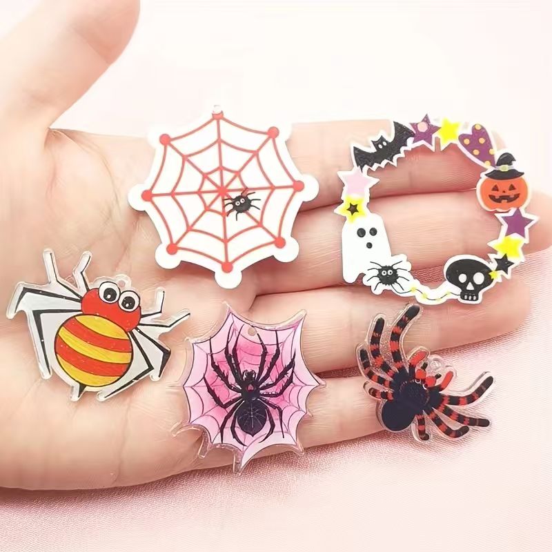 10 Stück Acryl-Halloween-Spinn – Jewelry Making Earrings Bewertung und Preis