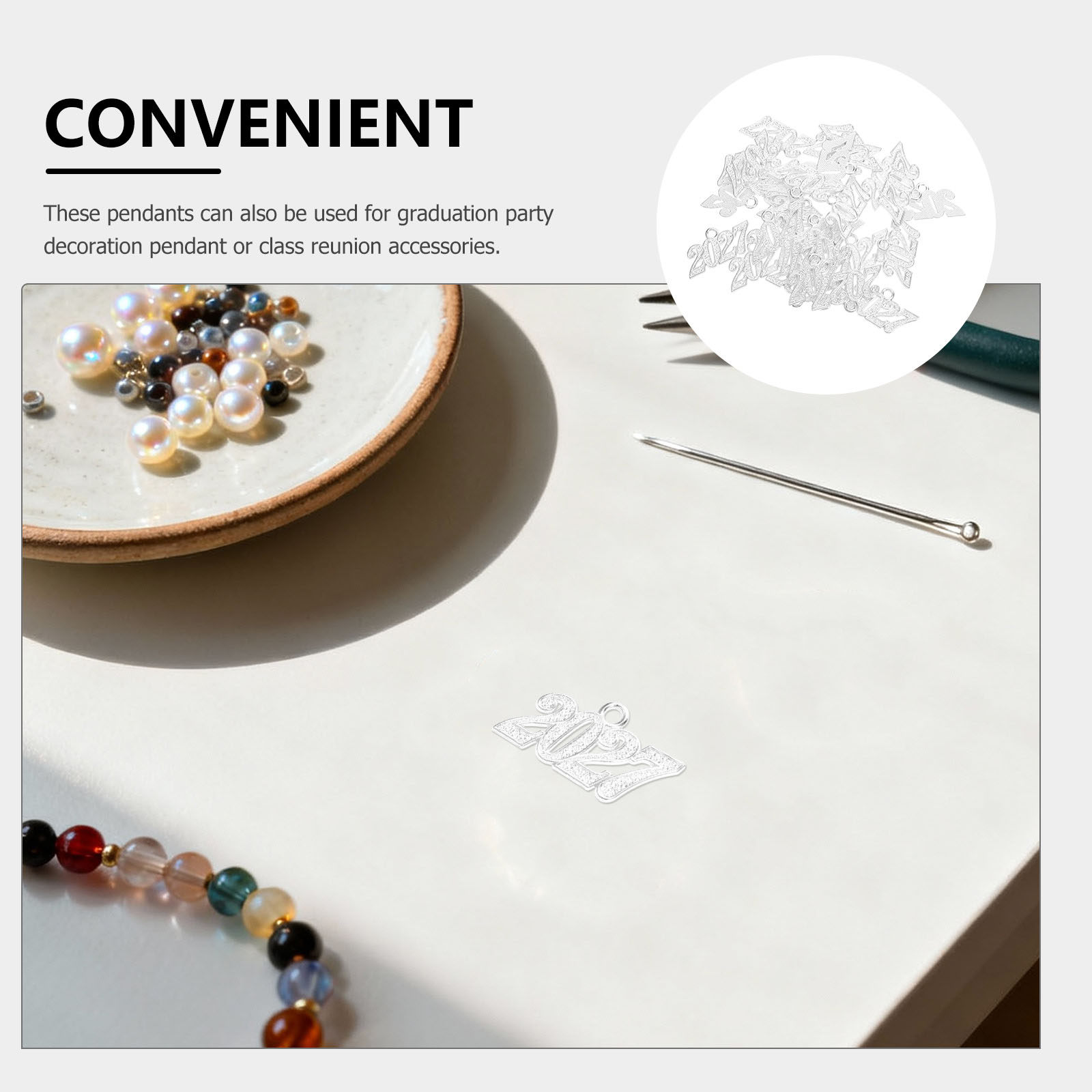 50 Stück 2027 Abschlusskappe Q – Jewelry Making Classes Bewertung und Preis