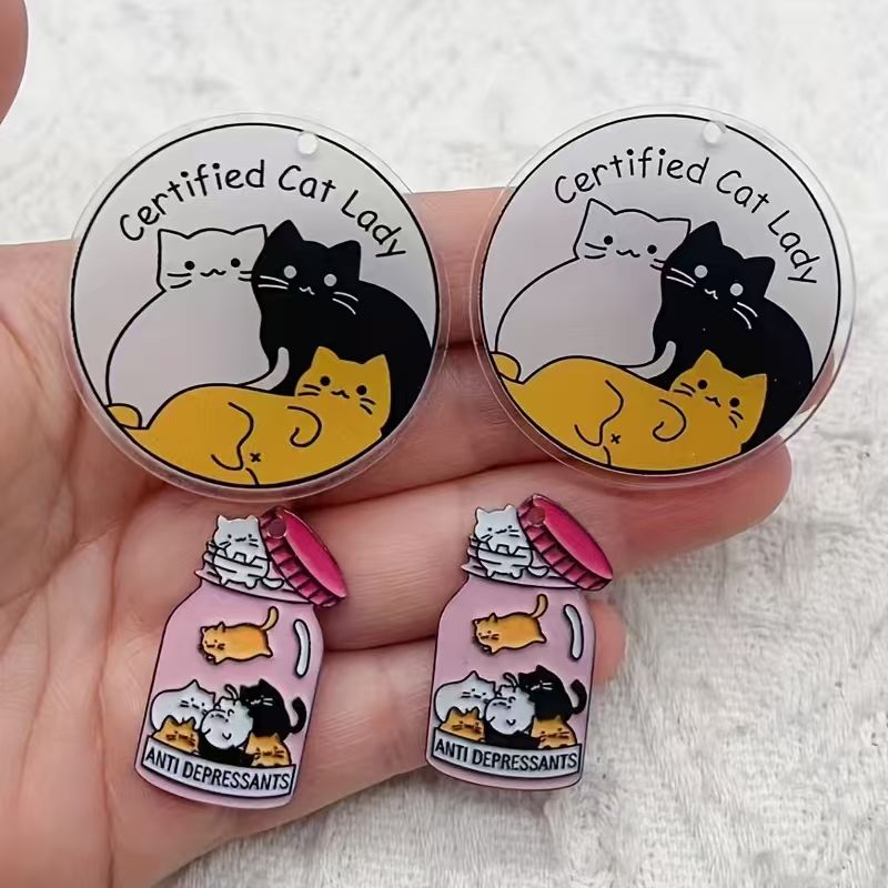 10 Stück niedliche Katzenanhän – Jewelry Making Earrings Bewertung und Preis