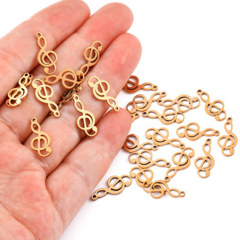 10 stücke Charms Musical Note  – Jewelry Making Notes Bewertung und Preis