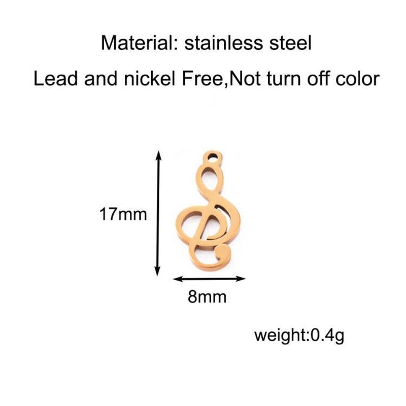 10 stücke Charms Musical Note  – Jewelry Making Notes Bewertung und Preis