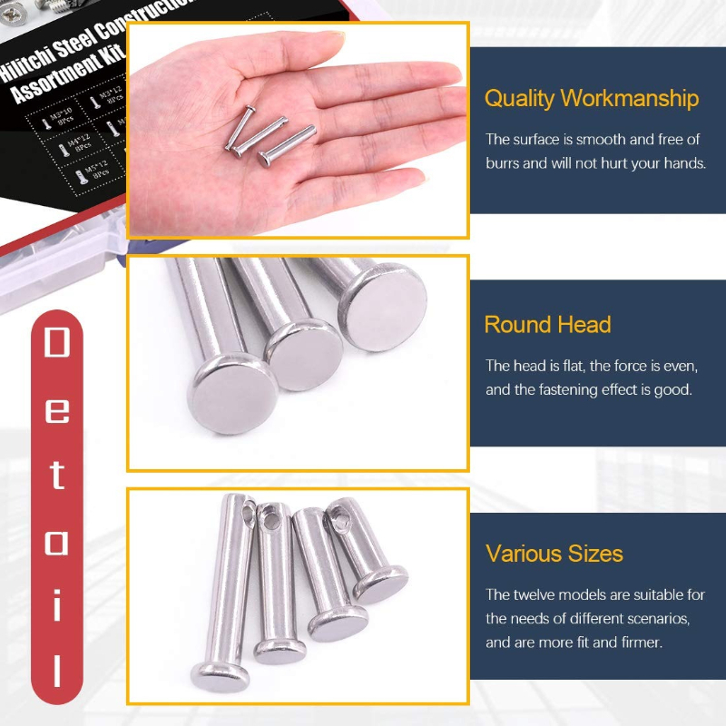 96-teiliges Sortiment an Gabel – Head Pin Assorted Bewertung und Preis