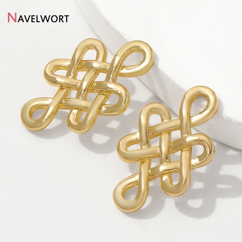 18K vergoldete Messing-Metall- – Jewelry Making Knots Bewertung und Preis
