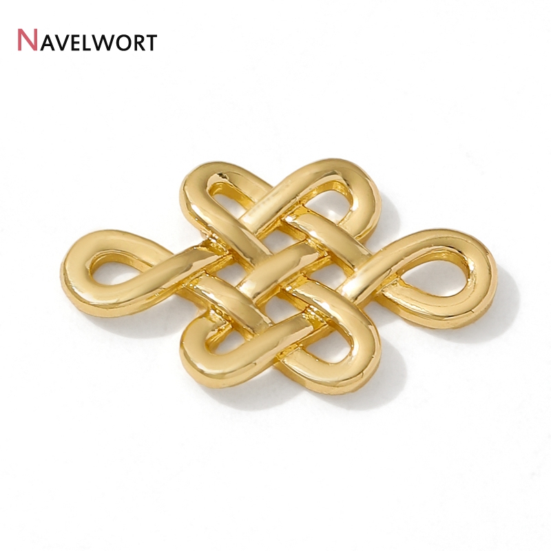 18K vergoldete Messing-Metall- – Jewelry Making Knots Bewertung und Preis