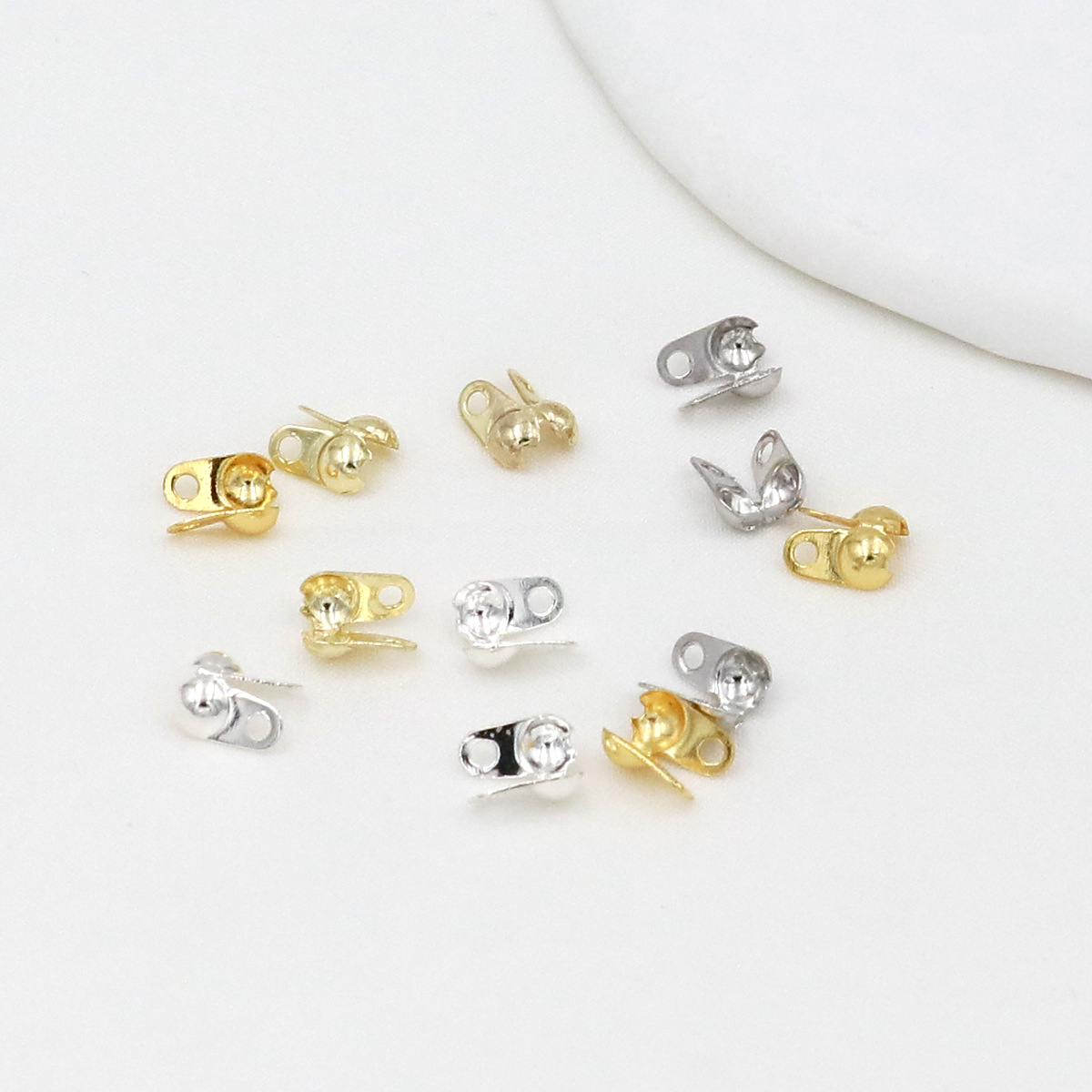 18K vergoldete Kalotten-Perlen – Jewelry Making Knots Bewertung und Preis