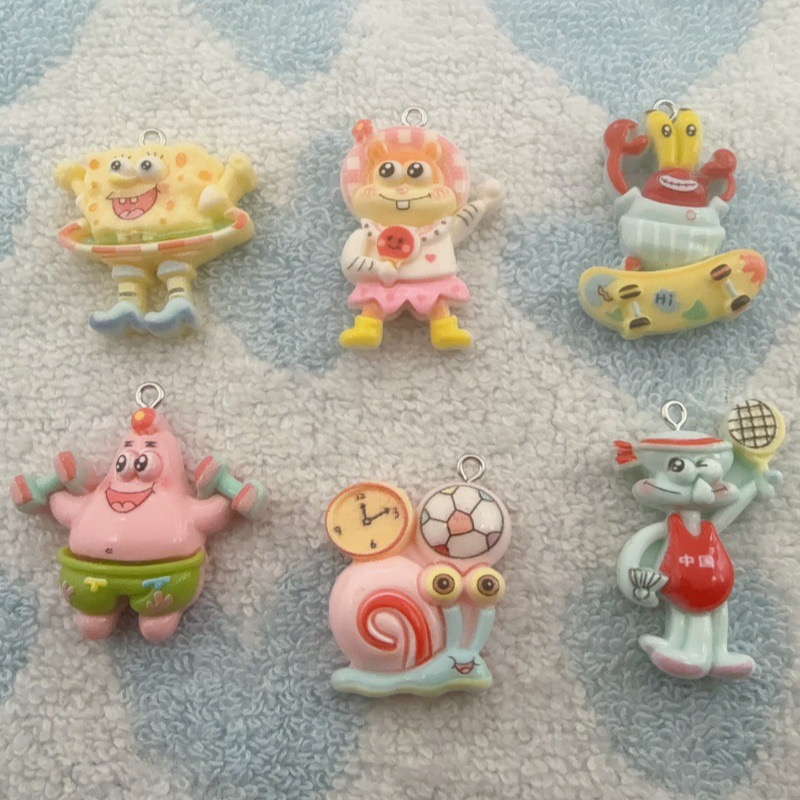 10 Stück Cartoon-Harzanhänger, – Jewelry Making Earrings Bewertung und Preis