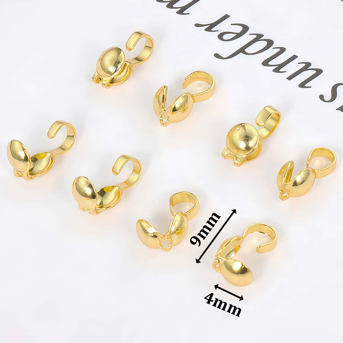10PCS Messing Crimp End Perlen – Jewelry Making Knots For Clasps Bewertung und Preis
