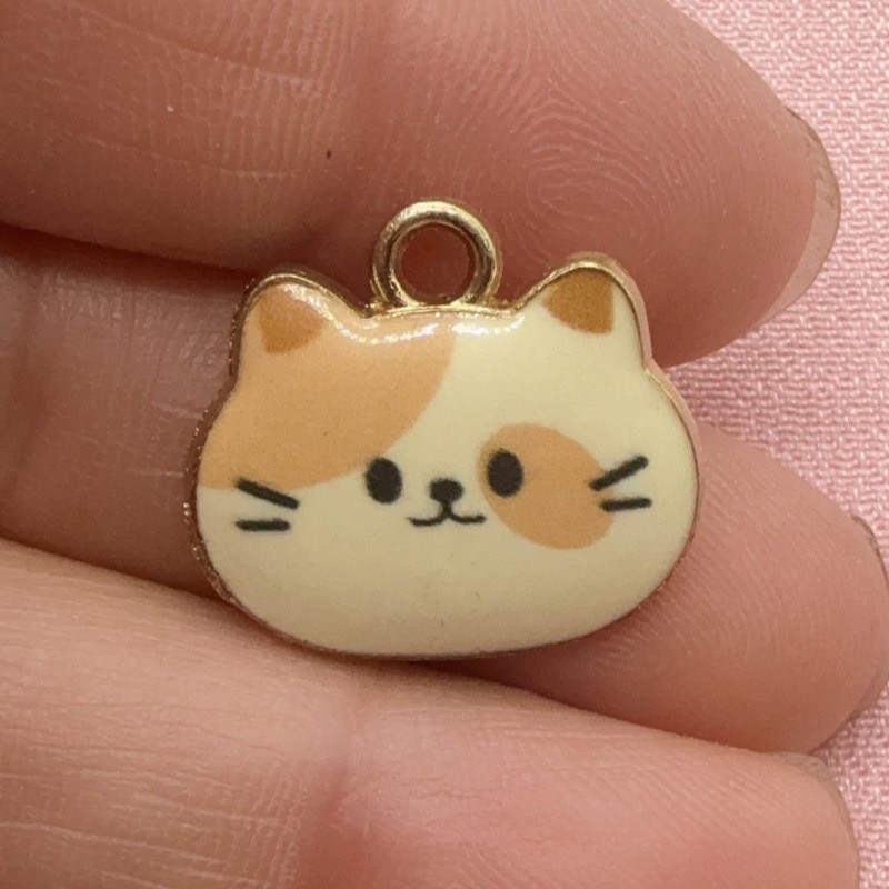 12 Stück bedruckte Katzenkopf- – Jewelry Making Earrings Bewertung und Preis