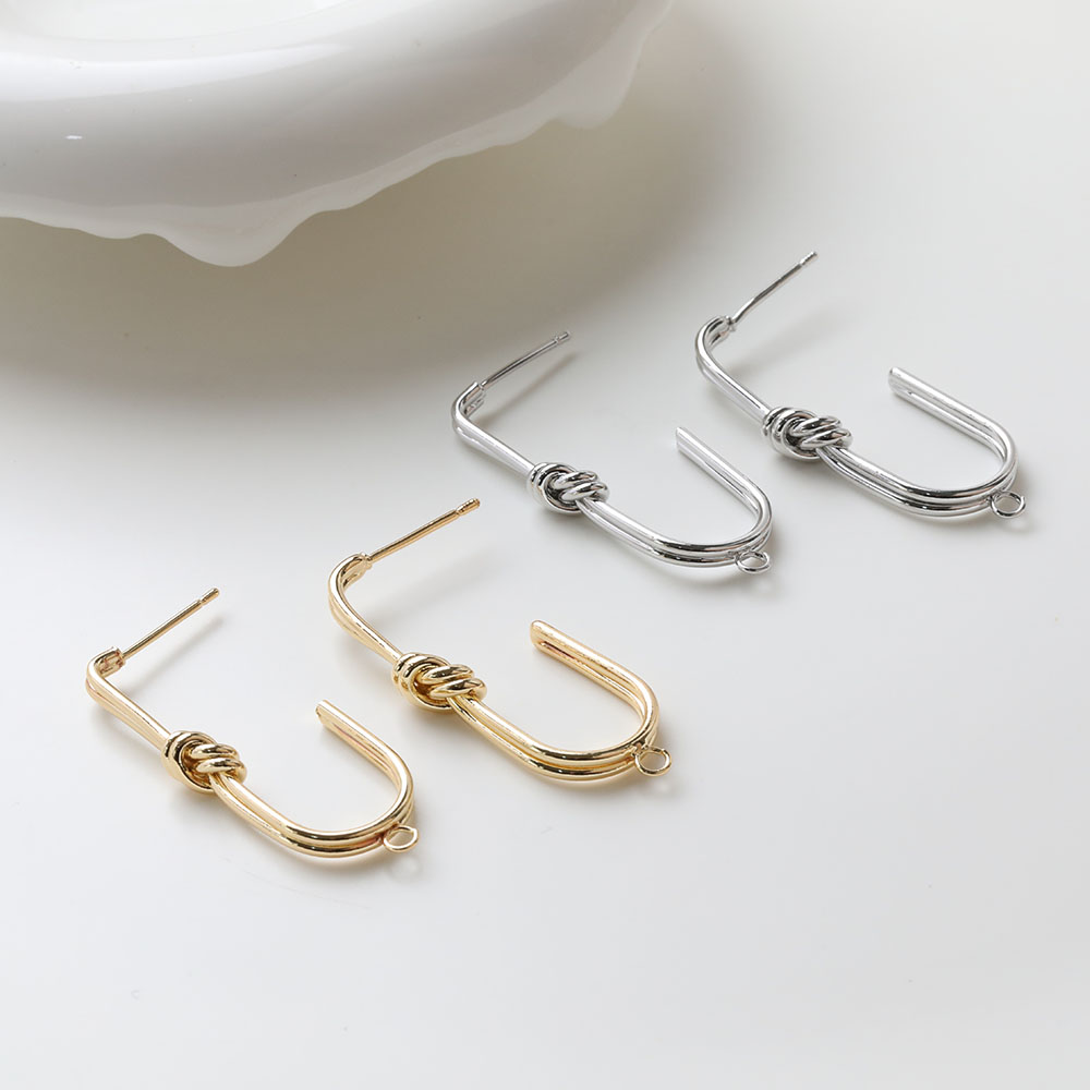 2 Stück zierliche U-förmige ge – Jewelry Making Knots Bewertung und Preis