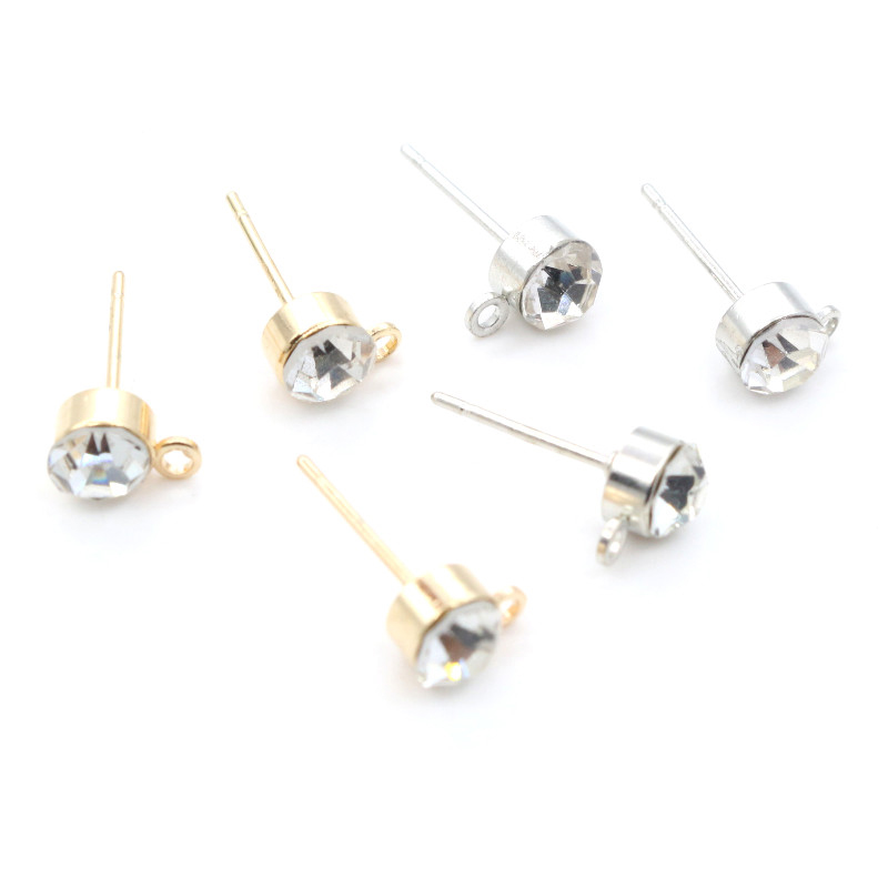 50 Stück Ohrstecker mit Zirkon – Jewelry Making Pieces Bewertung und Preis