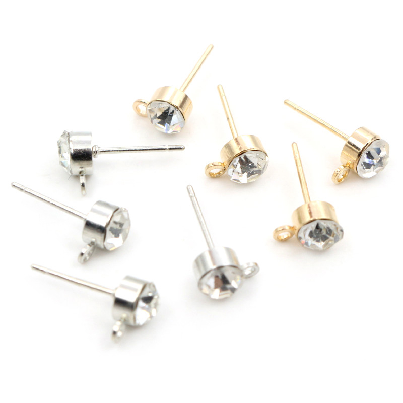 50 Stück Ohrstecker mit Zirkon – Jewelry Making Pieces Bewertung und Preis