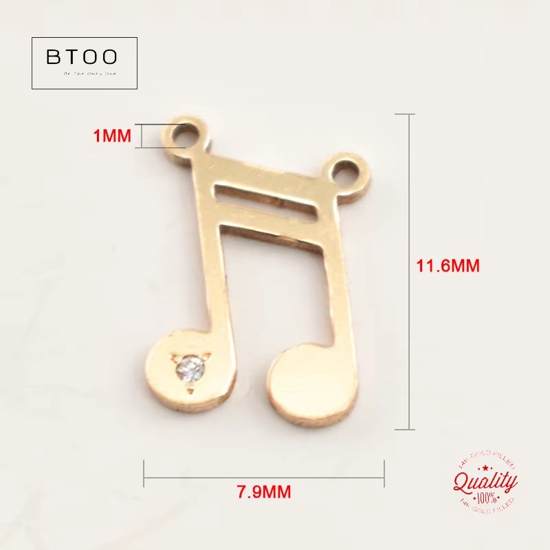 Musiknoten-Charm-Anhänger, anl – Jewelry Making Notes Bewertung und Preis